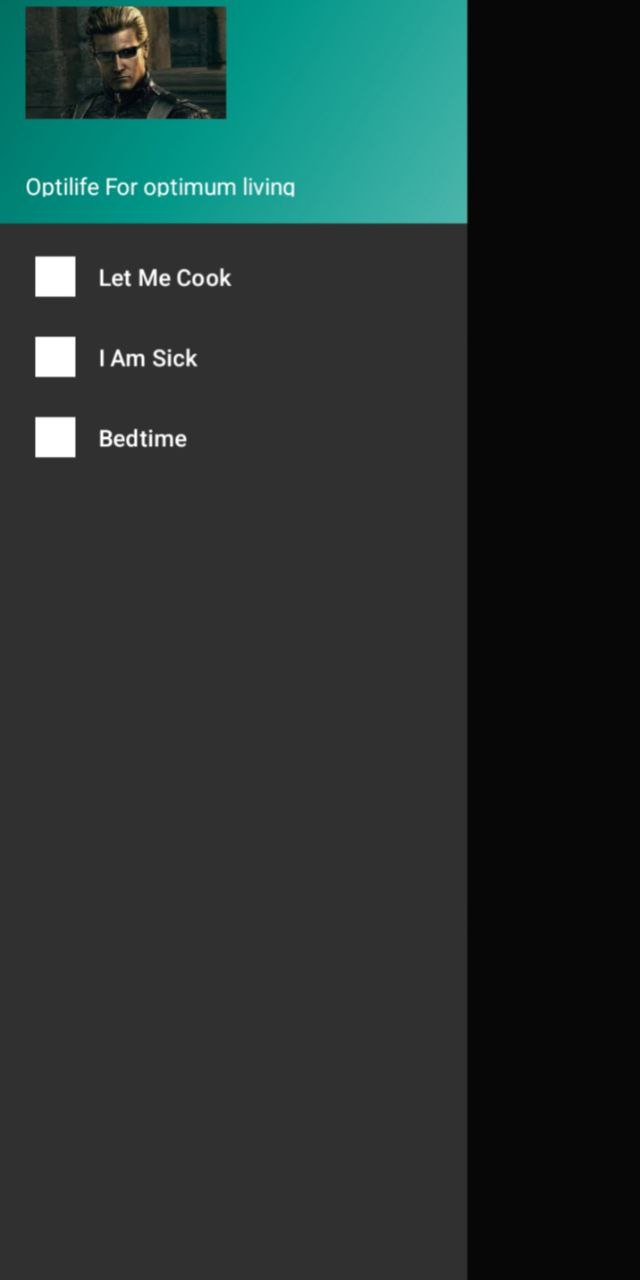 Opti Life Main Dashboard